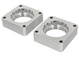 Silver Bullet Throttle Body Spacer Kit (Pair) Nissan 370Z 09-20/Infiniti G37 08-13/Q60/Q50 14-15 V6-3.7L (VQ37VHR) aFe Power