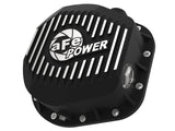 Pro Series Differential Cover Black w/ Machined Fins Ford F-250/F-350/Excursion 86-26 V8 (td) (10.25/10.50-12) aFe Power