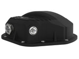Pro Series Rear Differential Cover Black w/ Machined Fins Dodge Diesel Trucks 94-02 / Ford Diesel Trucks 99-07 aFe Power