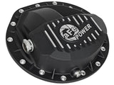 Pro Series Front Differential Cover Black w/ Machined Fins Dodge Diesel Trucks 03-12 L6-5.9/6.7L (td) aFe Power