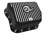 Pro Series Transmission Pan Black w/ Machined Fins Dodge Diesel Trucks 94-07 L6-5.9L (td) aFe Power