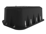 Pro Series Transmission Pan Black w/ Machined Fins Dodge Diesel Trucks 94-07 L6-5.9L (td) aFe Power