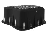 Pro Series Transmission Pan Black w/ Machined Fins Dodge Diesel Trucks 94-07 L6-5.9L (td) aFe Power