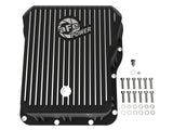 Pro Series Transmission Pan Black w/ Machined Fins GM Diesel Trucks 01-19 V8-6.6L (td) LB7/Lly/Lbz/Lmm/Lml/L5P aFe Power