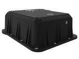 Pro Series Transmission Pan Black w/ Machined Fins GM Diesel Trucks 01-19 V8-6.6L (td) LB7/Lly/Lbz/Lmm/Lml/L5P aFe Power
