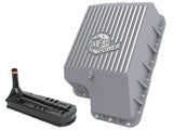 Street Series Transmission Pan Black w/ Machined Fins Ford Diesel Trucks 94-10 V8-7.3L/6.0L/6.4L (td) aFe Power