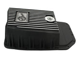 Pro Series Transmission Pan Black w/ Machined Fins Ford F-150 Trucks 09-20 (6R80 Transmission) aFe Power