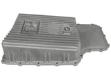 Street Series Transmission Pan Raw w/ Machined Fins Ford Super Duty Trucks 11-21 (6R140 Transmission) aFe Power