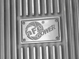Street Series Transmission Pan Raw w/ Machined Fins Ford Super Duty Trucks 11-21 (6R140 Transmission) aFe Power