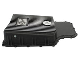 Pro Series Transmission Pan Black w/ Machined Fins Ford Super Duty Trucks 11-21 (6R140 Transmission) aFe Power