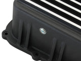 Pro Series Transmission Pan Black w/ Machined Fins Ford Super Duty Trucks 11-21 (6R140 Transmission) aFe Power