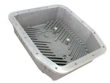 Street Series Transmission Pan Raw w/ Machined Fins Ford Trucks 93-08 aFe Power