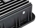 Pro Series Transmission Pan Black w/ Machined Fins Ford Trucks 93-08 aFe Power