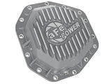 Street Series Rear Differential Cover Raw w/ Machined Fins Ford Diesel Trucks 17-23 V8-6.7L (td) (Dana M275-14) aFe Power