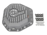 Street Series Rear Differential Cover Raw w/ Machined Fins Ford Diesel Trucks 17-23 V8-6.7L (td) (Dana M275-14) aFe Power