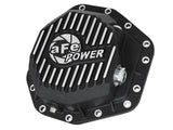 Pro Series Rear Differential Cover Black w/ Machined Fins Ford Diesel Trucks 17-23 V8-6.7L (td) (Dana M275-14) aFe Power