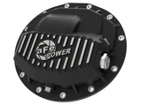Pro Series Front Differential Cover Black w/ Machined Fins Dodge Trucks 2500/3500 13-23 (Aam 9.25-12) aFe Power