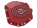 Pro Series Rear Differential Cover Red w/ Machined Fins Jeep Wrangler (Jl) 18-25 L4-2.0L (t)/ V6-3.6L (Dana M220) aFe Power
