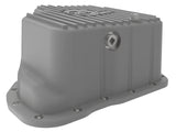 Street Series Engine Oil Pan Raw w/ Machined Fins GM Diesel Trucks 01-10 V8-6.6L (td) LB7/Lly/Lbz/Lmm 11 aFe Power