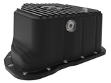 Pro Series Engine Oil Pan Black w/ Machined Fins GM Diesel Trucks 11-16 V8-6.6L (td) Lml 11 Quart Capacity aFe Power