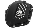 Pro Series Dana 60 Front Differential Cover Black w/ Machined Fins Ford F-250/F-350 99-23 (Dana 50 / Dana 60 / Dana 61 Axles) aFe Power