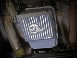 Street Series Transmission Pan Raw w/ Machined Fins Dodge Diesel Trucks 13-23 (68RFE) aFe Power