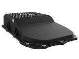 Pro Series Transmission Pan Black w/ Machined Fins Jeep Wrangler (Jl) 18-25 (850RE/8HP70/8HP75 Transmission) aFe Power