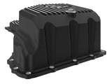 Pro Series Engine Oil Pan Black w/ Machined Fins GM Diesel Trucks 17-19 V8-6.6L (td) L5P aFe Power