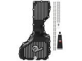 Pro Series Engine Oil Pan Black w/ Machined Fins GM Diesel Trucks 20-26 V8-6.6L (td) L5P aFe Power