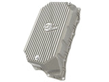 Street Series Transmission Pan Raw w/ Machined Fins GM Diesel Trucks 20-26 V8-6.6L (td) L5P aFe Power