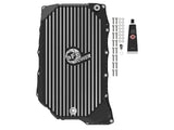 Pro Series Transmission Pan Black w/ Machined Fins GM Diesel Trucks 20-26 V8-6.6L (td) L5P aFe Power