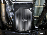 Pro Series Transmission Pan Black w/ Machined Fins GM Diesel Trucks 20-26 V8-6.6L (td) L5P aFe Power