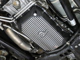 Pro Series Transmission Pan Black w/ Machined Fins GM Diesel Trucks 20-26 V8-6.6L (td) L5P aFe Power