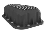 Pro Series Engine Oil Pan Black w/ Machined Fins Jeep Wrangler (JK) 12-18 V6-3.6L aFe Power