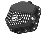 Pro Series Rear Differential Cover Black w/ Machined Fins Ford Bronco Raptor 22-26 V6-3.0L (tt) aFe Power