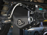 Pro Series Rear Differential Cover Black w/ Machined Fins Ford Bronco Raptor 22-26 V6-3.0L (tt) aFe Power