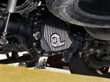 Pro Series Rear Differential Cover Black w/ Machined Fins Ford F-250/350 23-26 V8 (Sterling 11.6) aFe Power