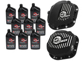Front & Rear Diff Guard Package w/ Oil Ford Diesel Trucks 17-22 V8 (Dana Super 60 & Sterling 10.5-12) aFe Power