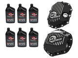 Front & Rear Diff Guard Package w/ Oil GM Diesel Trucks 11-19 V8 (Aam 9.25-12 & Aam 11.5-14) aFe Power