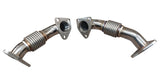 Stainless Turbo Exhaust Up Pipes for 03-04 6.6l LB7 Duramax Kodiak Topkick