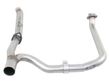 Twisted Steel 2 Inch-2-1/2 Inch Aluminized Steel Loop-Delete Downpipe & Y-Pipe Jeep Wrangler (JK) 12-18 V6-3.6L aFe Power