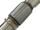 Twisted Steel Downpipe 3 Inch 304 Stainless Steel w/ Cat Ford Focus Rs 16-18 L4-2.3L (t) aFe Power