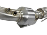 Twisted Steel Downpipe 3 Inch 304 Stainless Steel w/ Cat Ford Focus Rs 16-18 L4-2.3L (t) aFe Power