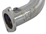 Twisted Steel Downpipe 3 Inch 304 Stainless Steel w/ Cat Cadillac Ats 13-19 / Chevy Camaro 16-19 L4-2.0L (t) aFe Power