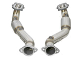 Twisted Steel 3 Inch 304 Stainless Steel Mid Pipe w/ Cat Chevrolet Corvette (C7) & Z06 14-19 V8-6.2L/6.2L (sc) aFe Power