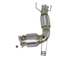 Twisted Steel Downpipe 3 to 2-3/4 Inch 304 Stainless Steel w/ Cat Mini Cooper S (F55/F56/F57) 15-19 L4-2.0L (t) B46 aFe Power
