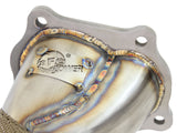 Twisted Steel 3-1/2 to 3 Inch 304 Stainless Steel Street Series Downpipe w/ Cats Mitsubishi Lancer Evo X 08-15 L4-2.0L (t) aFe Power