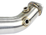 Twisted Steel 3-1/2 to 3 Inch 304 Stainless Steel Street Series Downpipe w/ Cats Mitsubishi Lancer Evo X 08-15 L4-2.0L (t) aFe Power