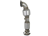 Twisted Steel Downpipe 2-1/2 Inch 304 Stainless Steel w/ Cat Hyundai Elantra 17-19 L4-1.6L (t) aFe Power