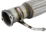 Twisted Steel Downpipe 2-1/2 Inch 304 Stainless Steel w/ Cat Hyundai Elantra 17-19 L4-1.6L (t) aFe Power